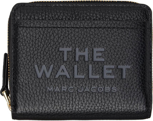 Black 'The Leather Mini Compact' Wallet