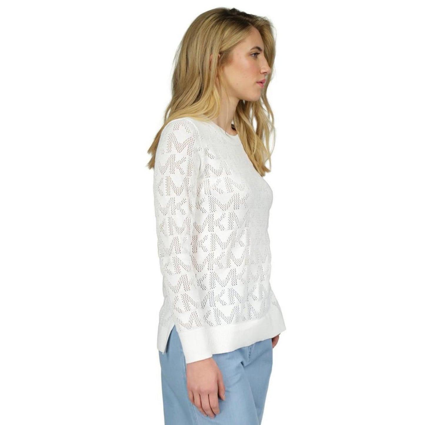 Women's MK Mesh-Stitch Sweater, Regular & Petite