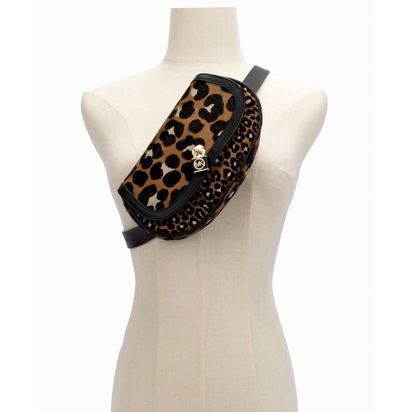 Women's Leopard-Print Haircalf Belt Bag