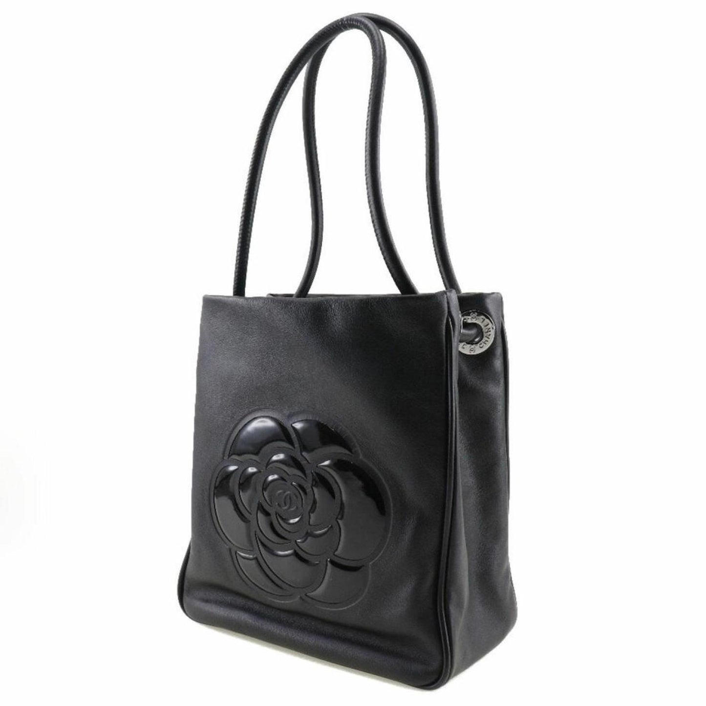 Chanel Camellia  Leather Tote Bag (Pre-Owned)