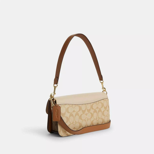 Coach Outlet Morgan Shoulder Bag In Blocked Signature Canvas