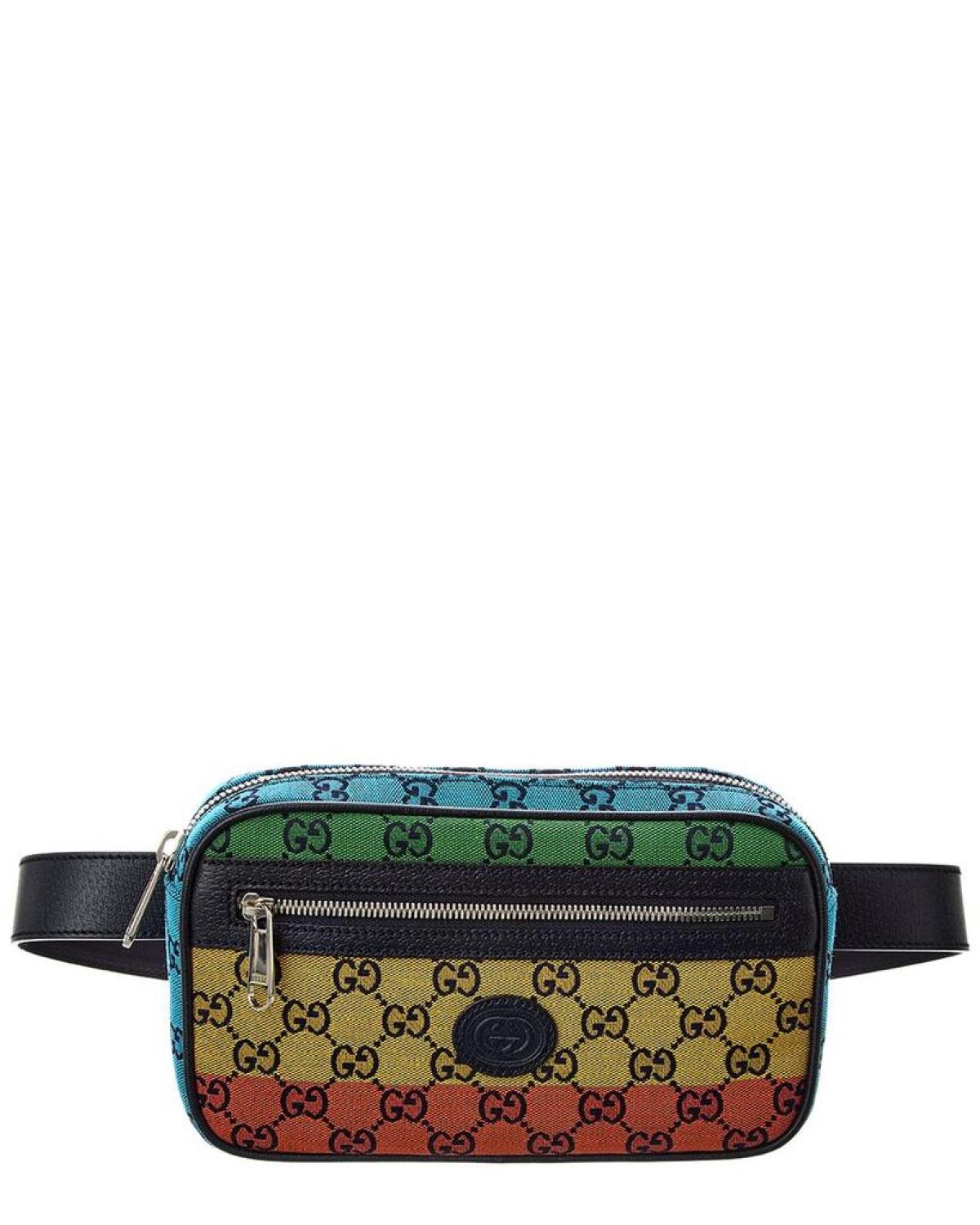 Gucci GG Canvas & Leather Belt Bag