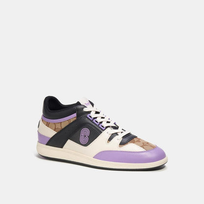 Coach Outlet Mid Top Sneaker In Colorblock