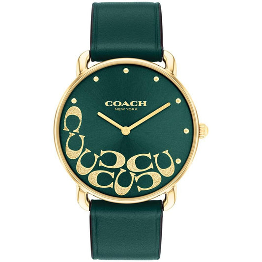 Women's Elliot Green Leather Watch 36mm