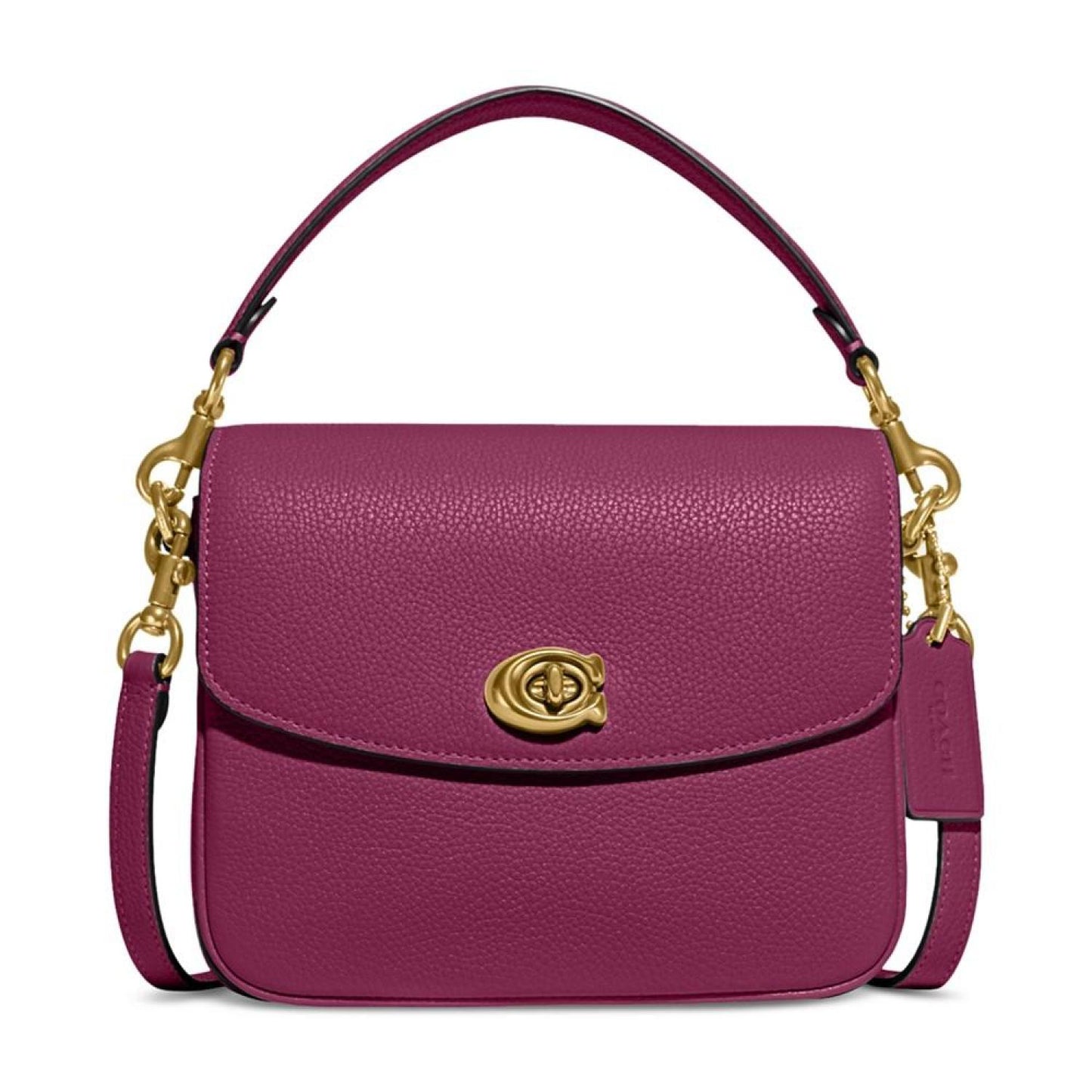 Polished Pebbled Leather Cassie Crossbody 19