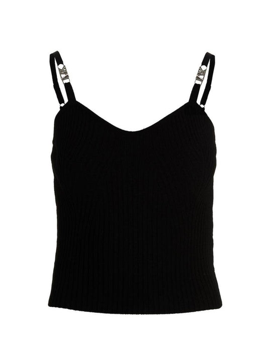 Michael Michael Kors Ribbed Stretch Cropped Tank Top