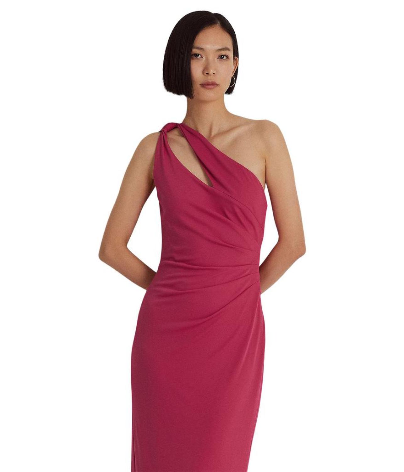 Jersey One-Shoulder Cocktail Dress