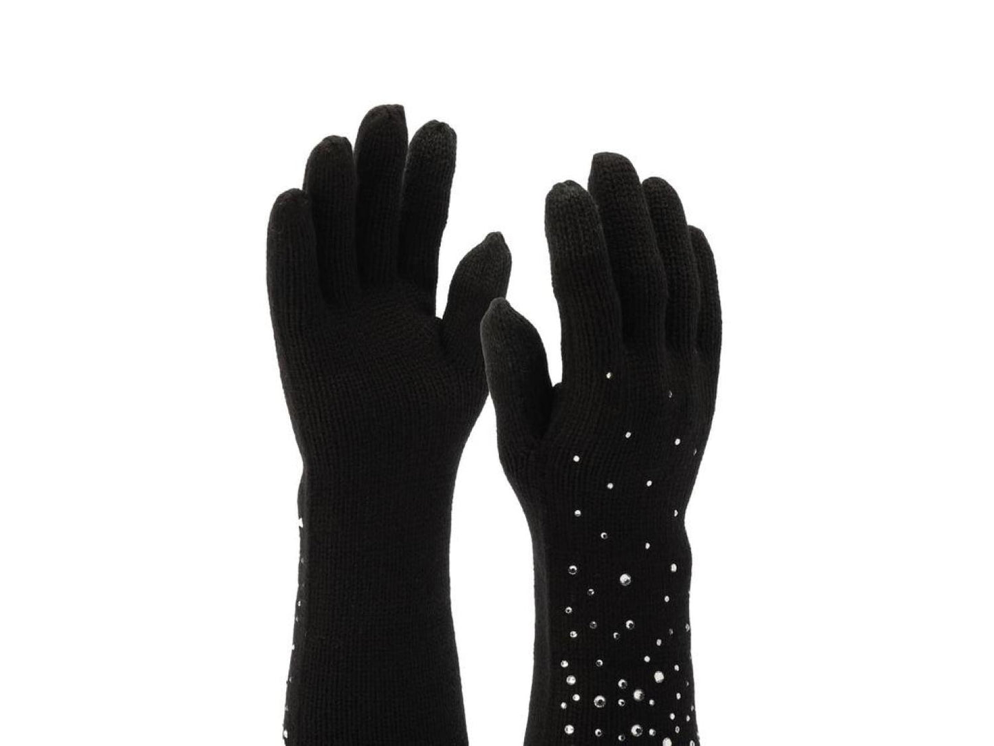 Disco Ball Long Knit Gloves