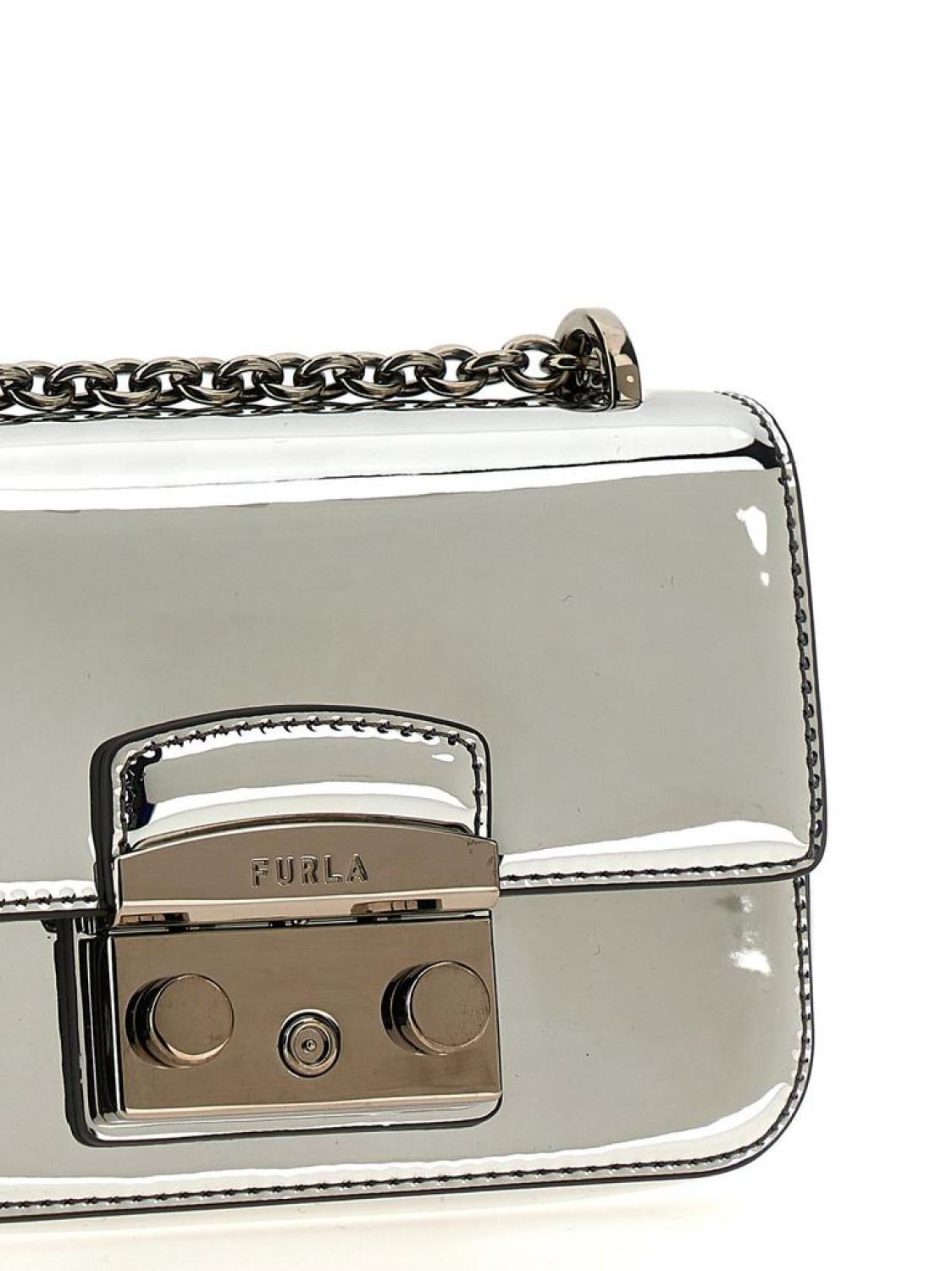 Furla Metropolis Logo Engraved Mini Crossbody Bag