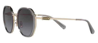 Coach 0HC7141 90058G Geometric Sunglasses