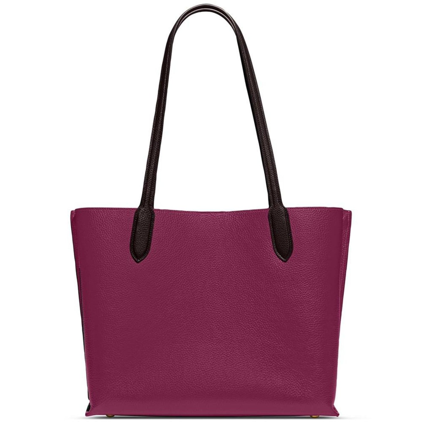 Polished Pebble Leather Willow Tote with Interior Zip Pocket