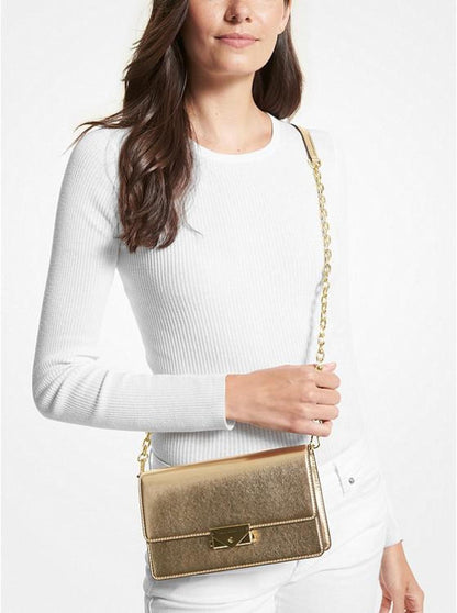 Cece Medium Metallic Faux Leather Clutch