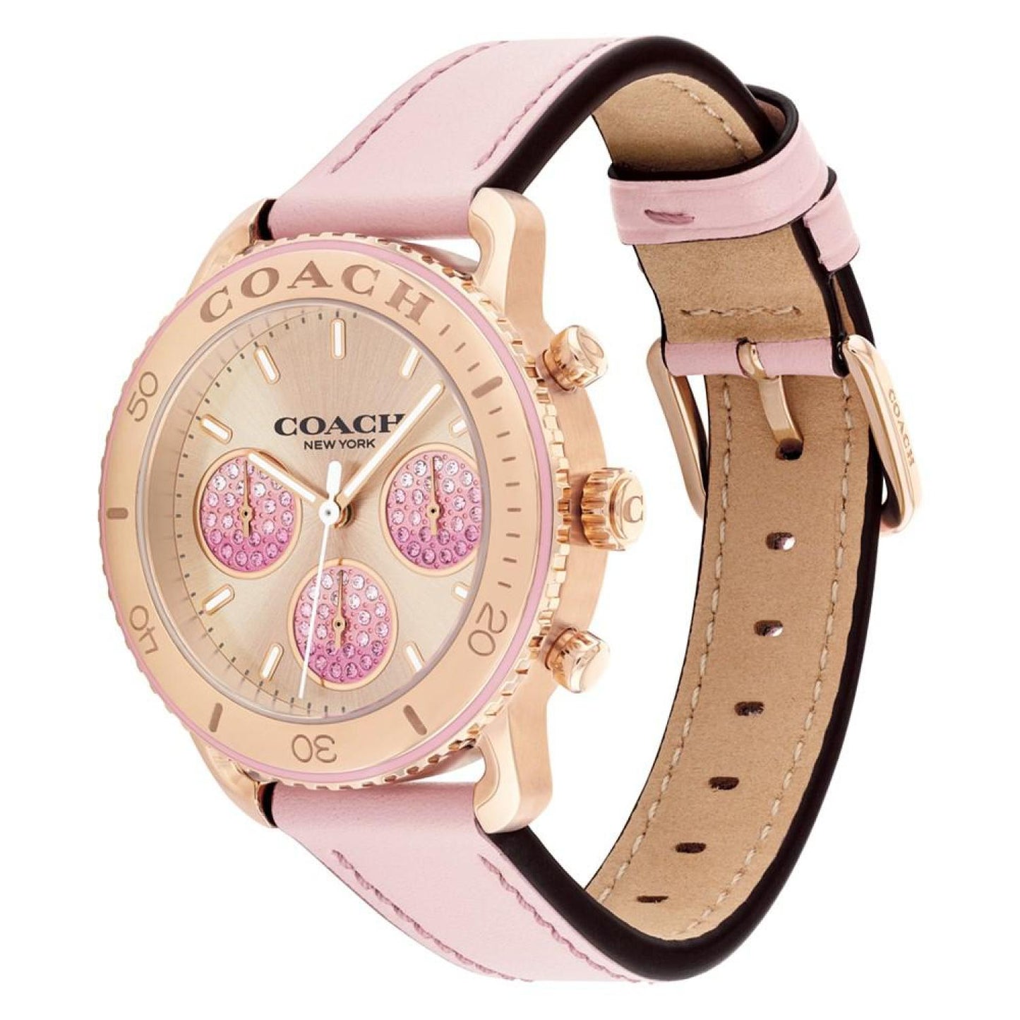 Women's Cruiser Blush Leather Strap Watch, 37mm