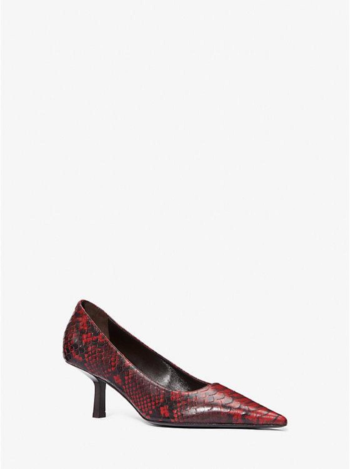 Frankie Python Embossed Leather Pump