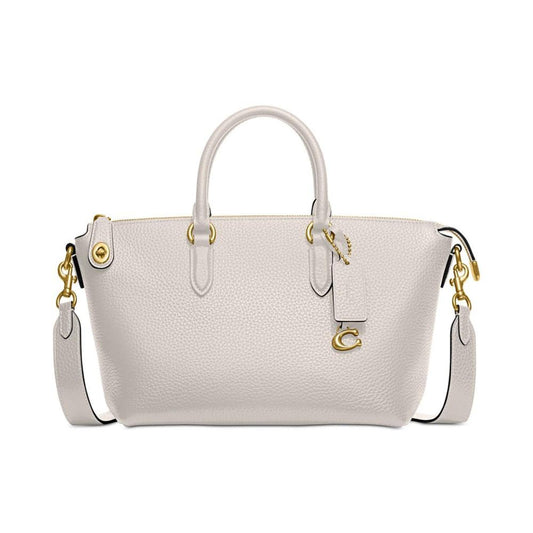 Cara Soft Pebble Leather Crossbody Satchel