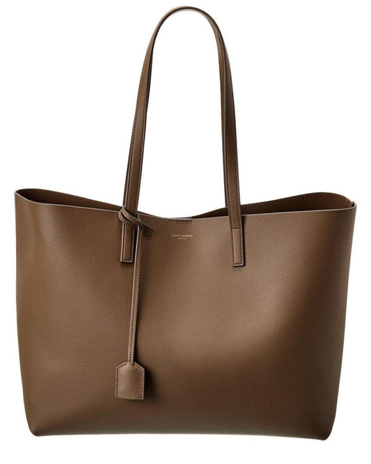 Saint Laurent E/W Leather Shopper Tote