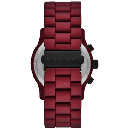 Men's Runway Chronograph Red Matte Coated Stainless Steel Bracelet Watch 45mm