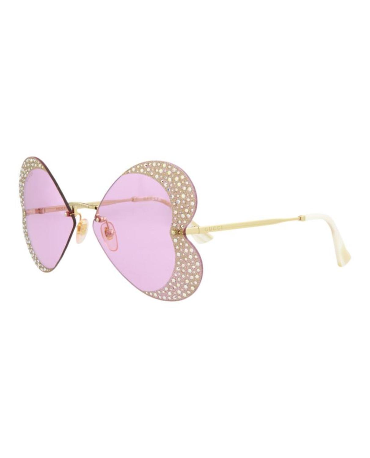 Cat Eye-Frame Metal Sunglasses