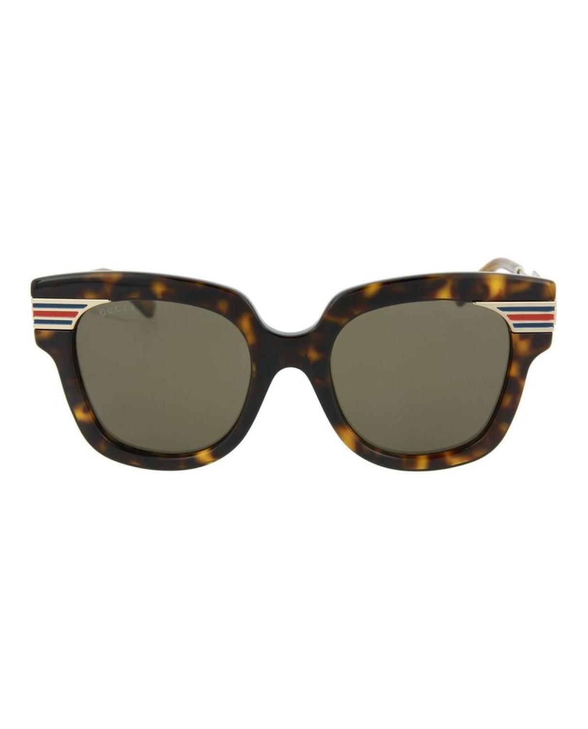 Gucci Web-Stripe Acetate Sunglasses