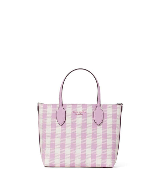 Bleecker Gingham Printed Pvc Medium Crossbody Tote