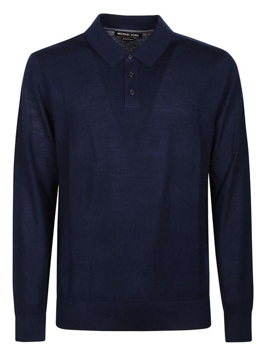 Michael Kors Long Sleeved Knitted Polo Shirt