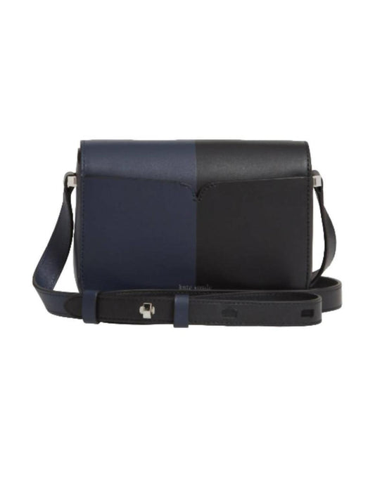 Nicola Bicolor Small Flap Shoulder Bag In Black/blzrb 972