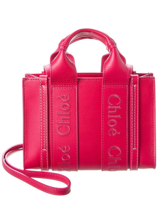 Chloé Woody Mini Leather Tote