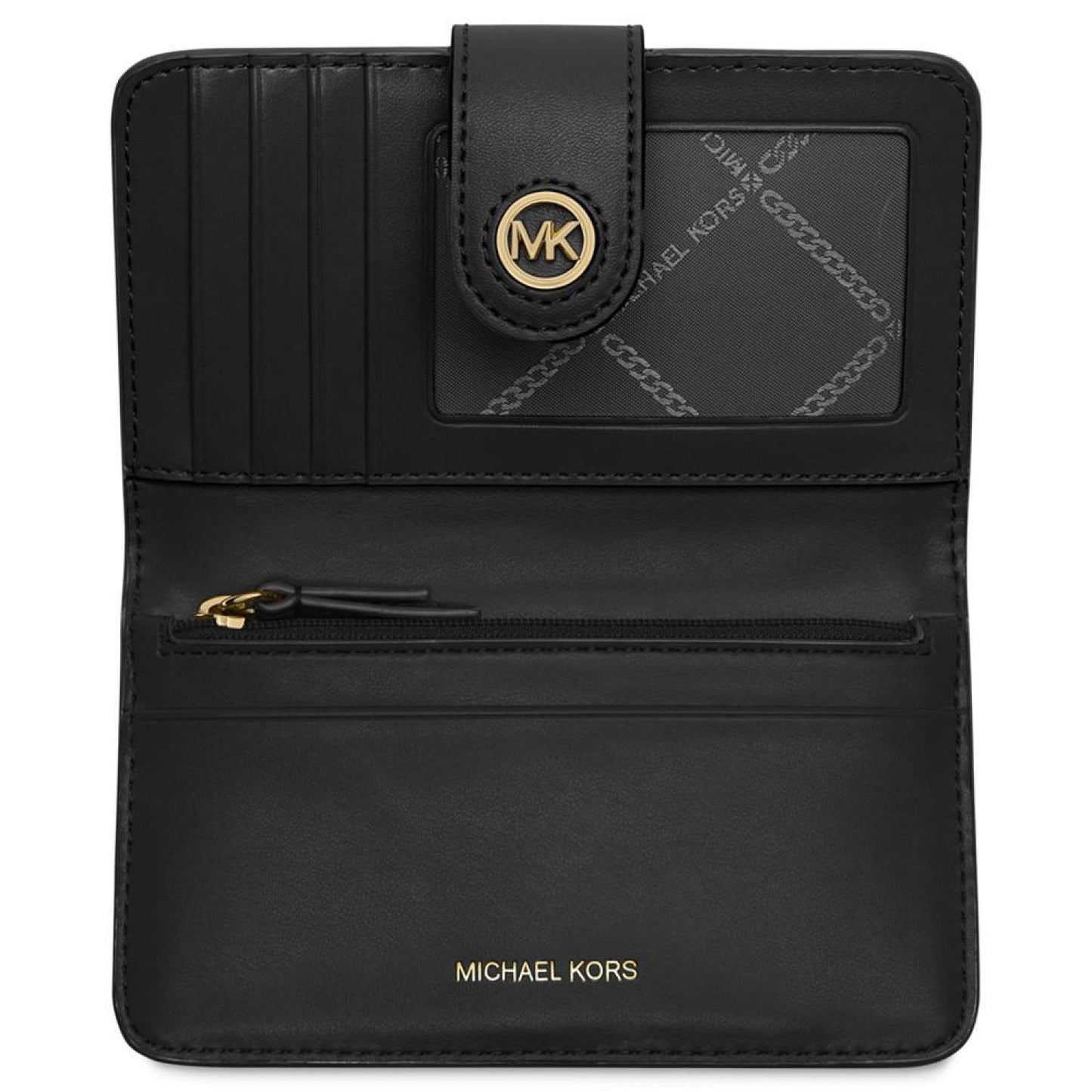 Charm Medium Tab Pocket Leather Bifold Wallet