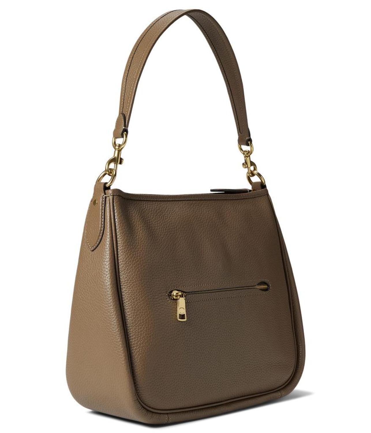 Soft Pebble Leather Cary Shoulder Bag