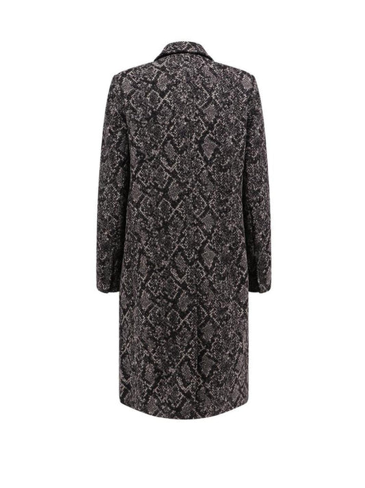 Michael Michael Kors Single Breasted Snake Jacquard Coat