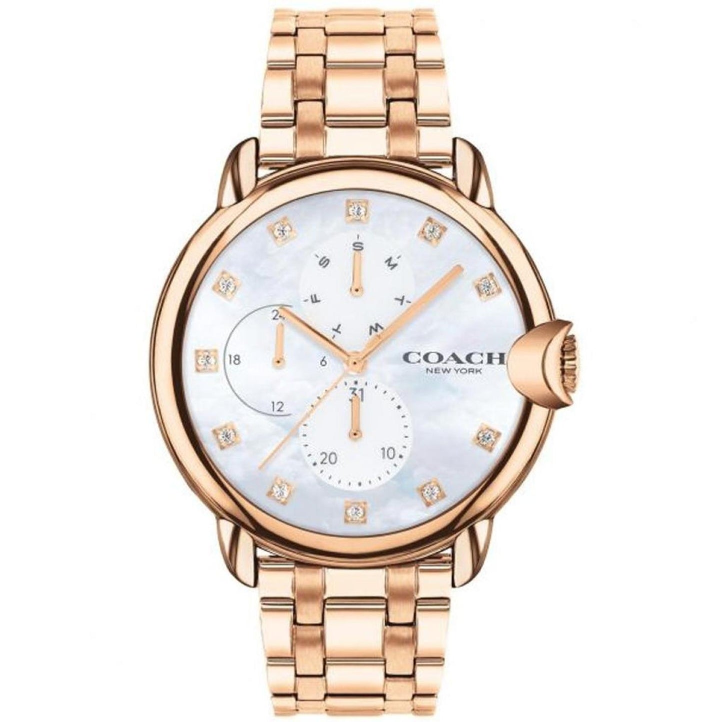 Coach Women's Arden Mother of pearl Dial Watch