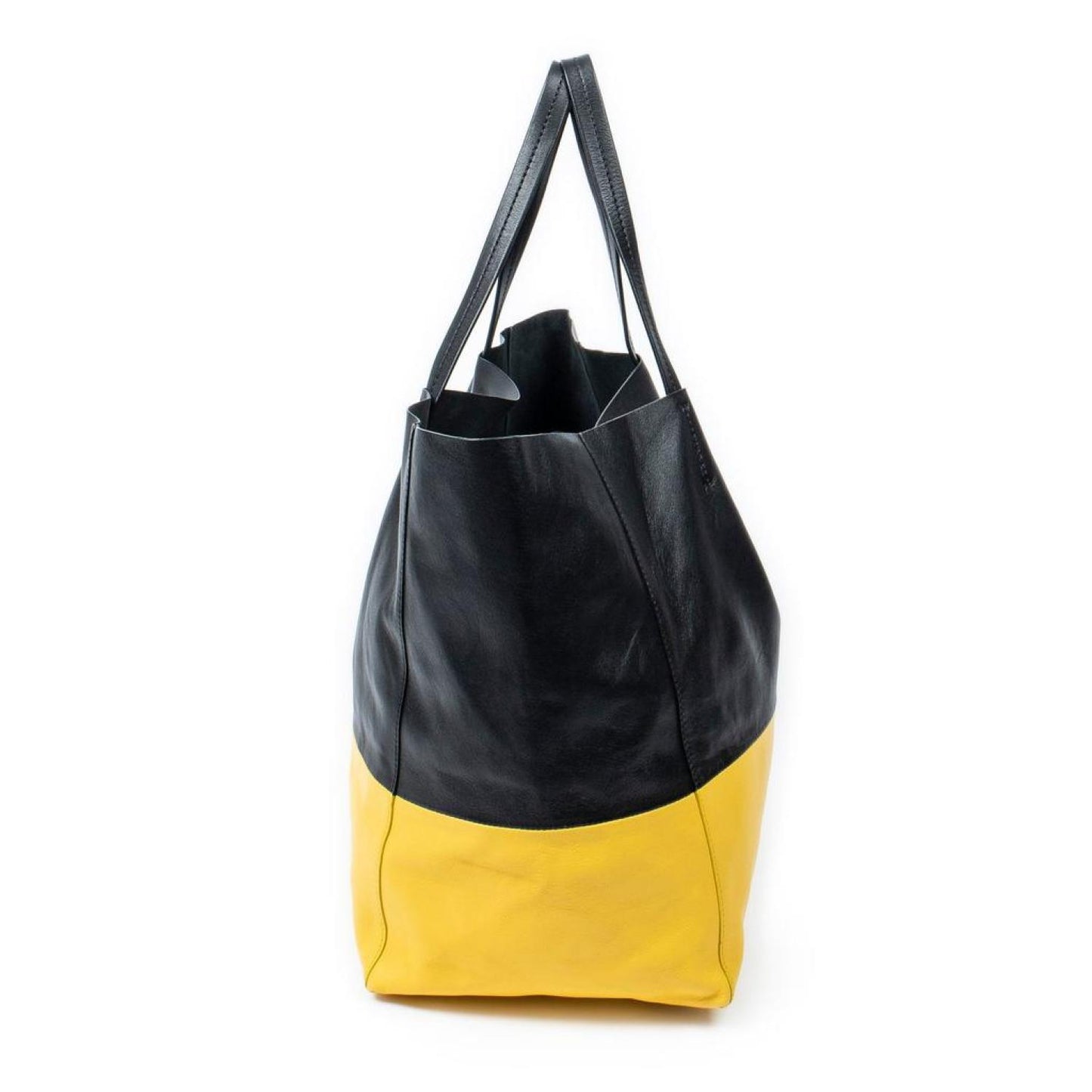 Bicolor Horizontal Cabas Tote