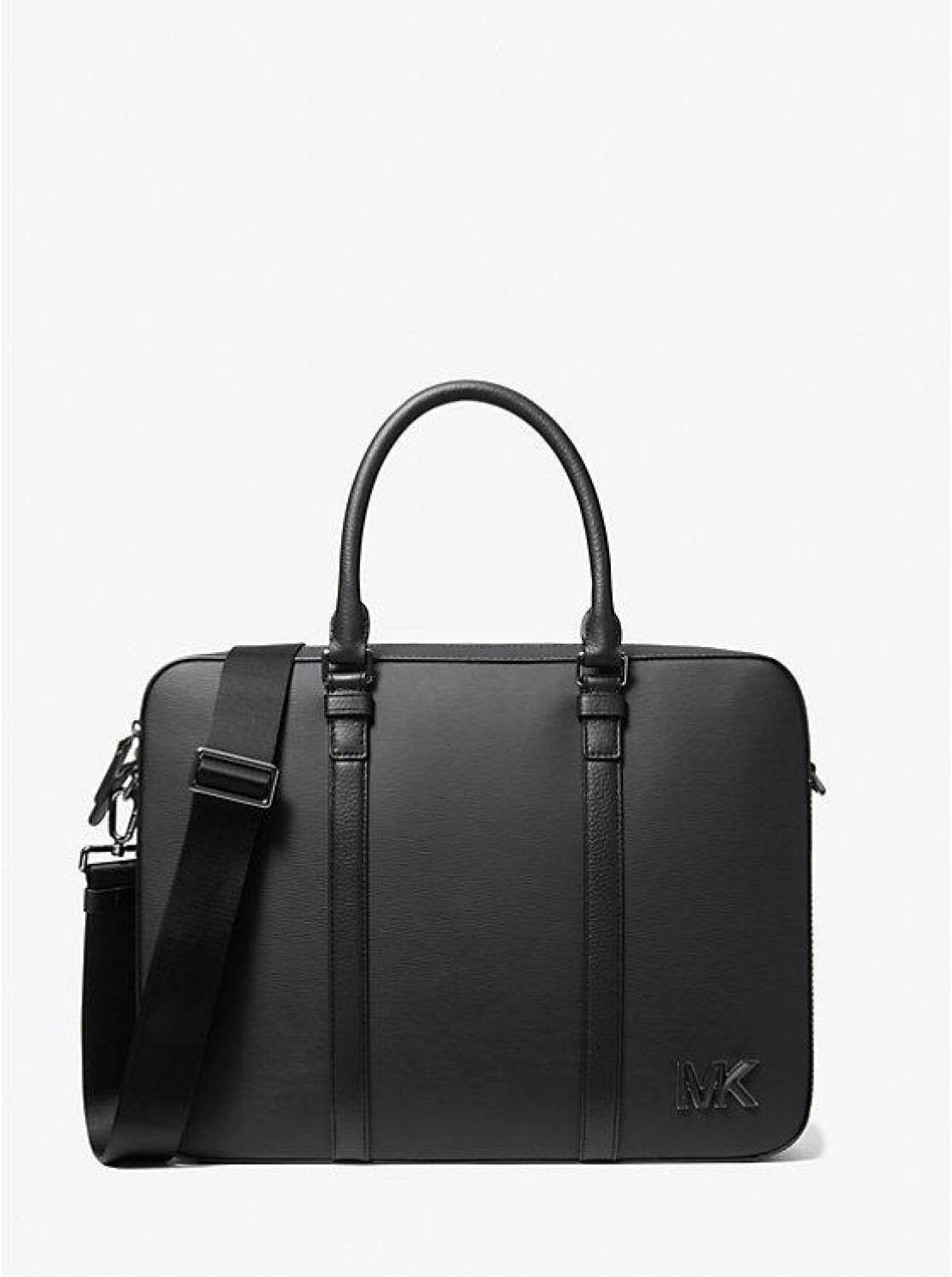 Hudson Textured Leather Briefcase