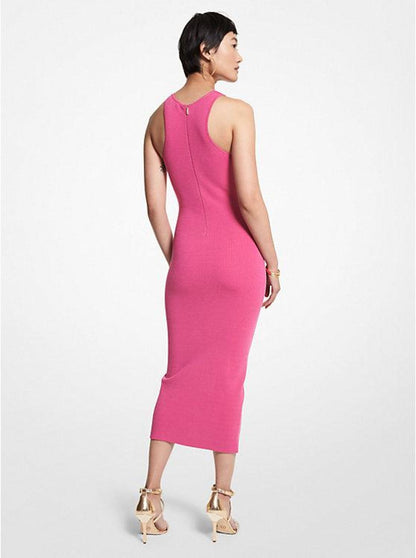 Ribbed Stretch Viscose Tank Dress