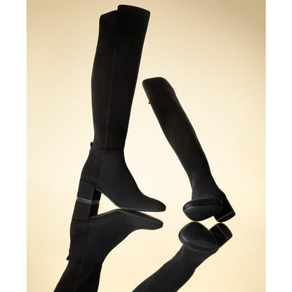 Women's Braden Zip Up Suede Knee High Boots