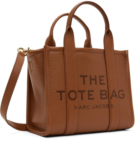 Brown 'The Leather Small Tote Bag' Tote