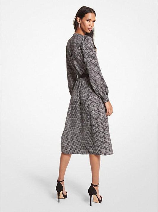 Logo Jacquard Shirtdress