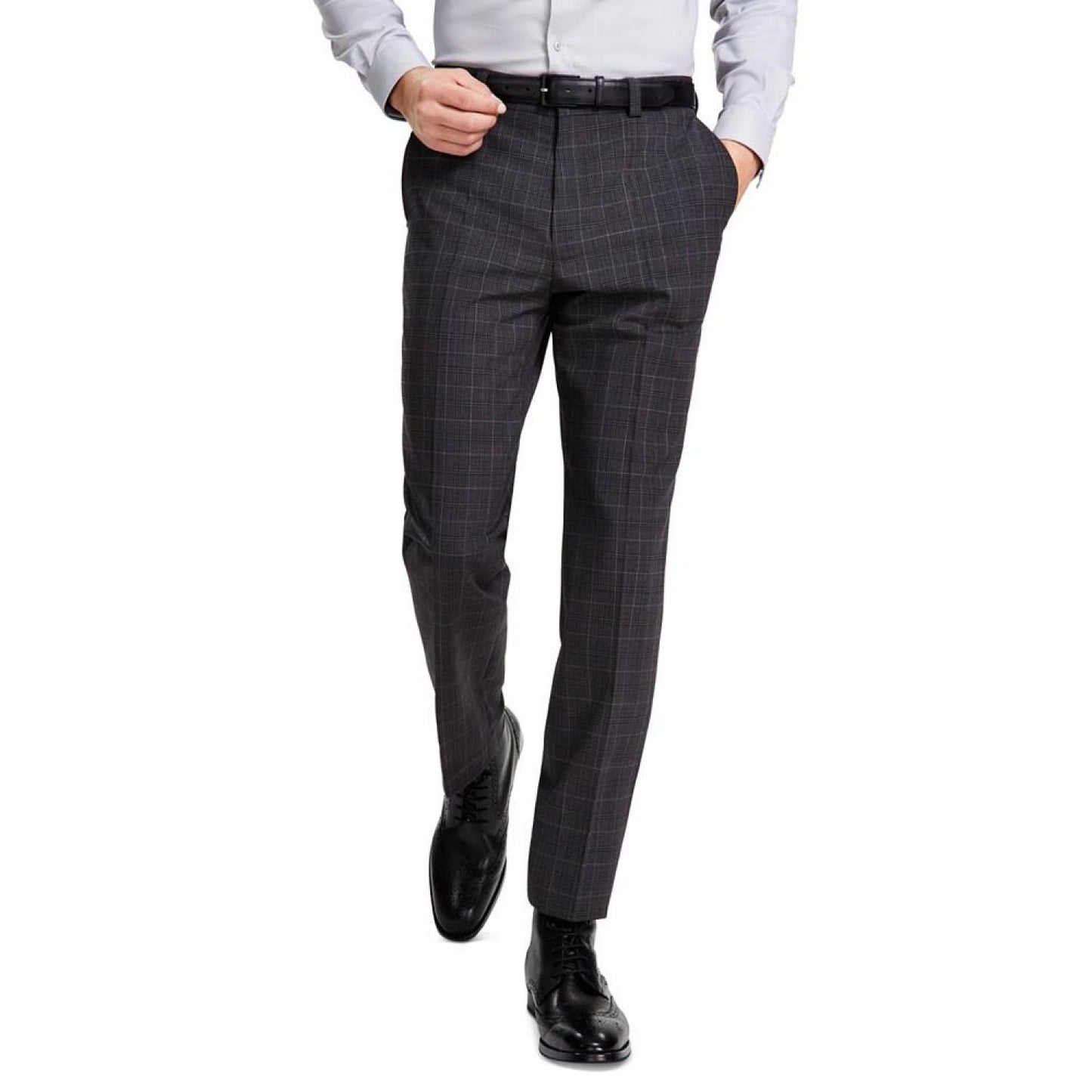 Men's Modern-Fit Wool Suit Pants