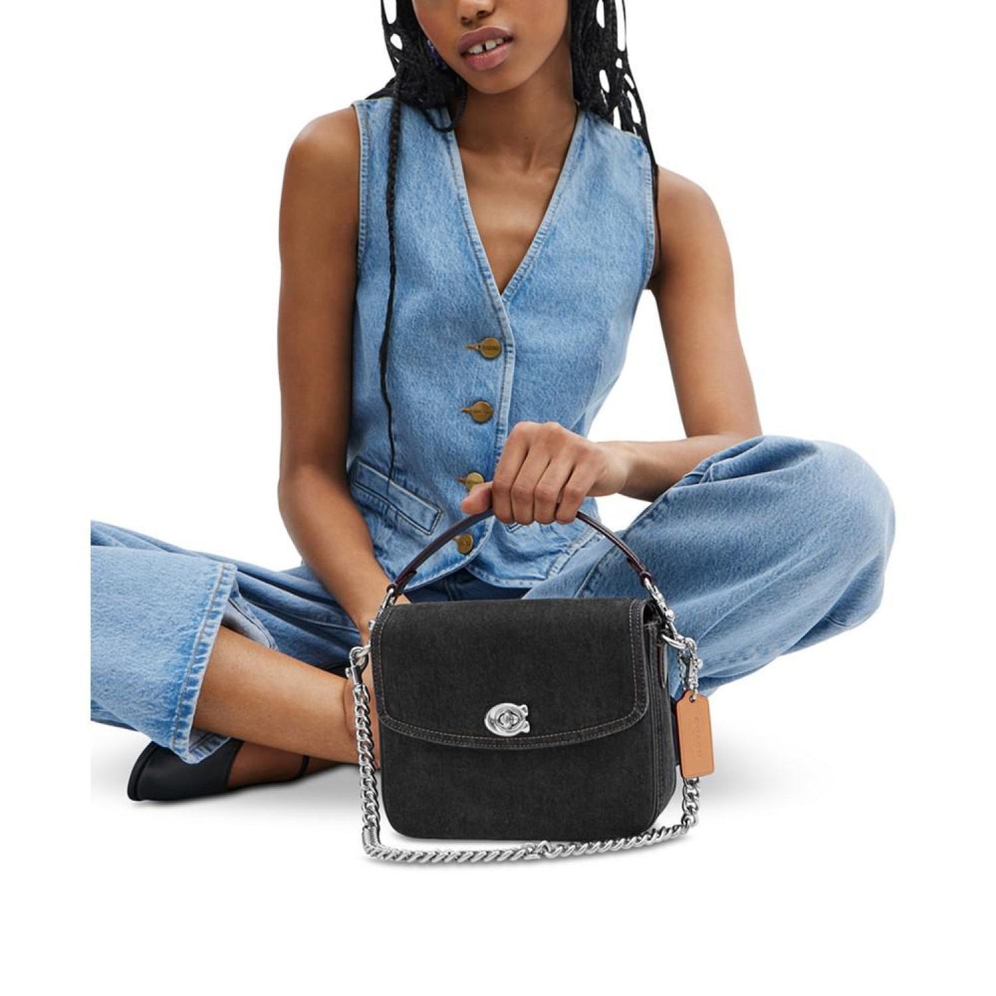 Cassie 19 Denim Mini Crossbody