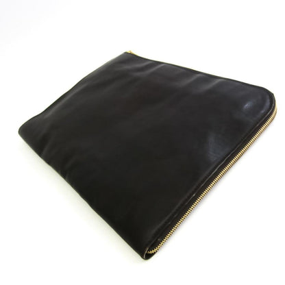 Saint Laurent Leather Clutch Bag (Pre-Owned)