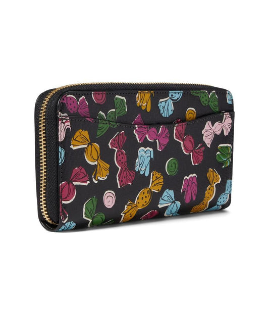 Bon Bon Candy Print Zip Around Continental Wallet