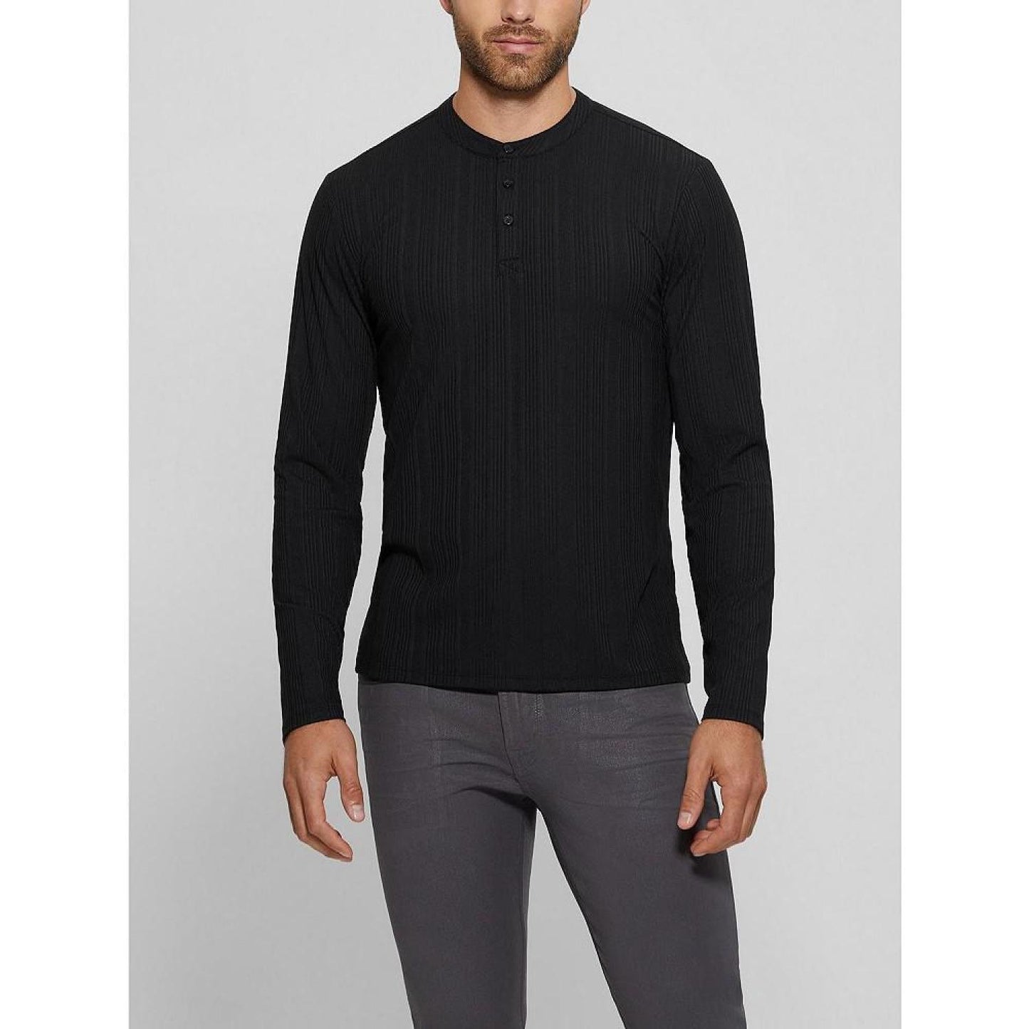 Men's Brentwood Rib Knit Henley T-shirt