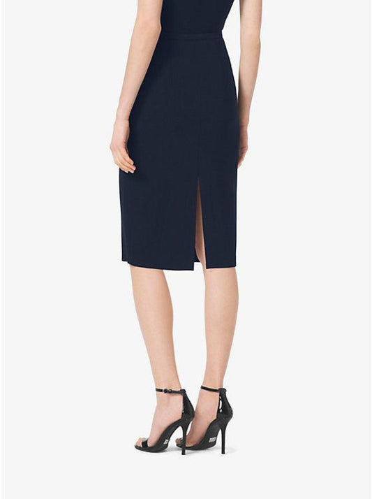 Stretch-Wool Gabardine Pencil Skirt