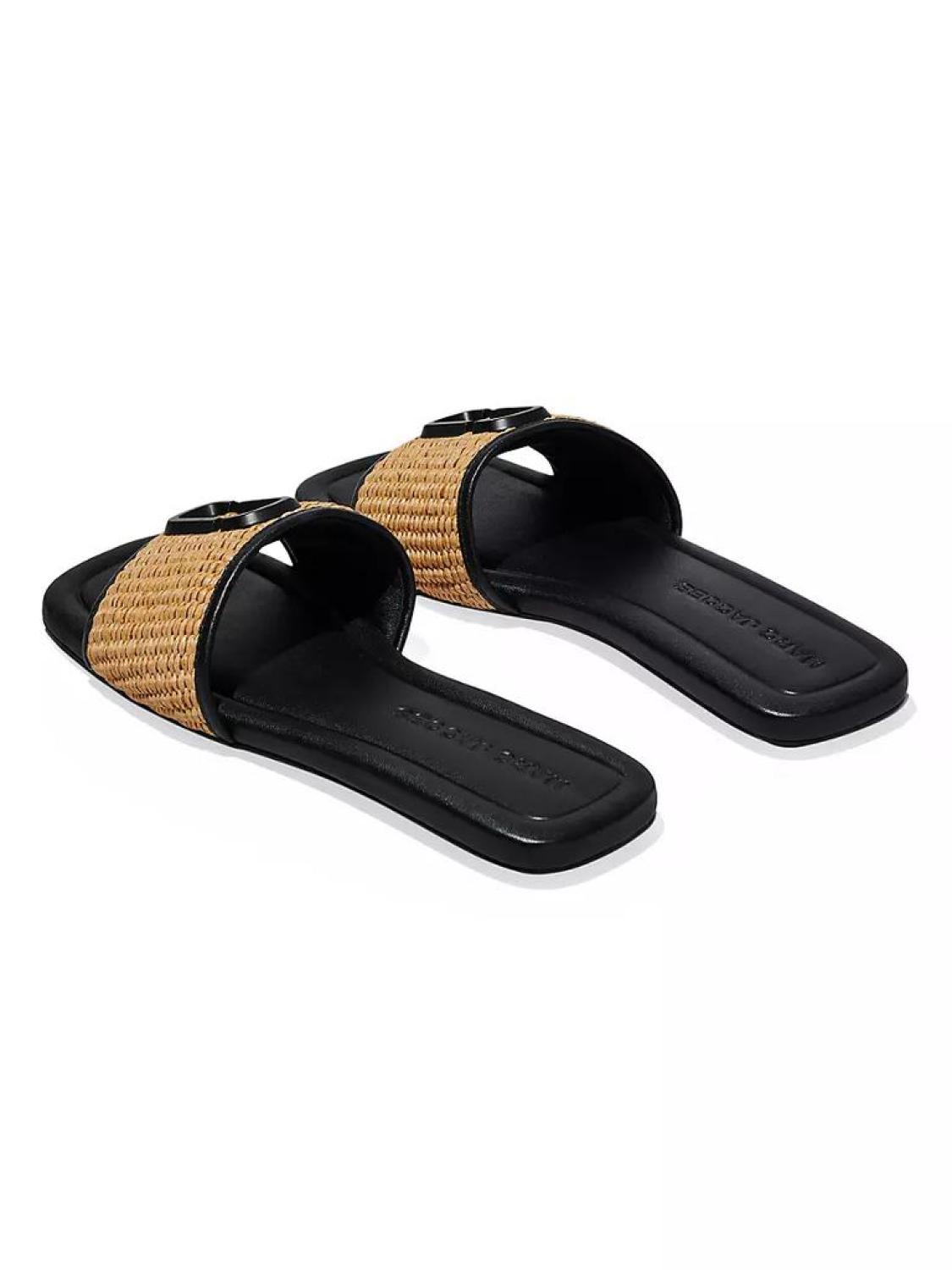 The J Marc Woven Leather Sandals