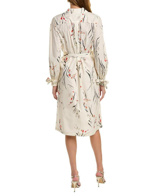 Marchesa Notte Printed Shirtdress