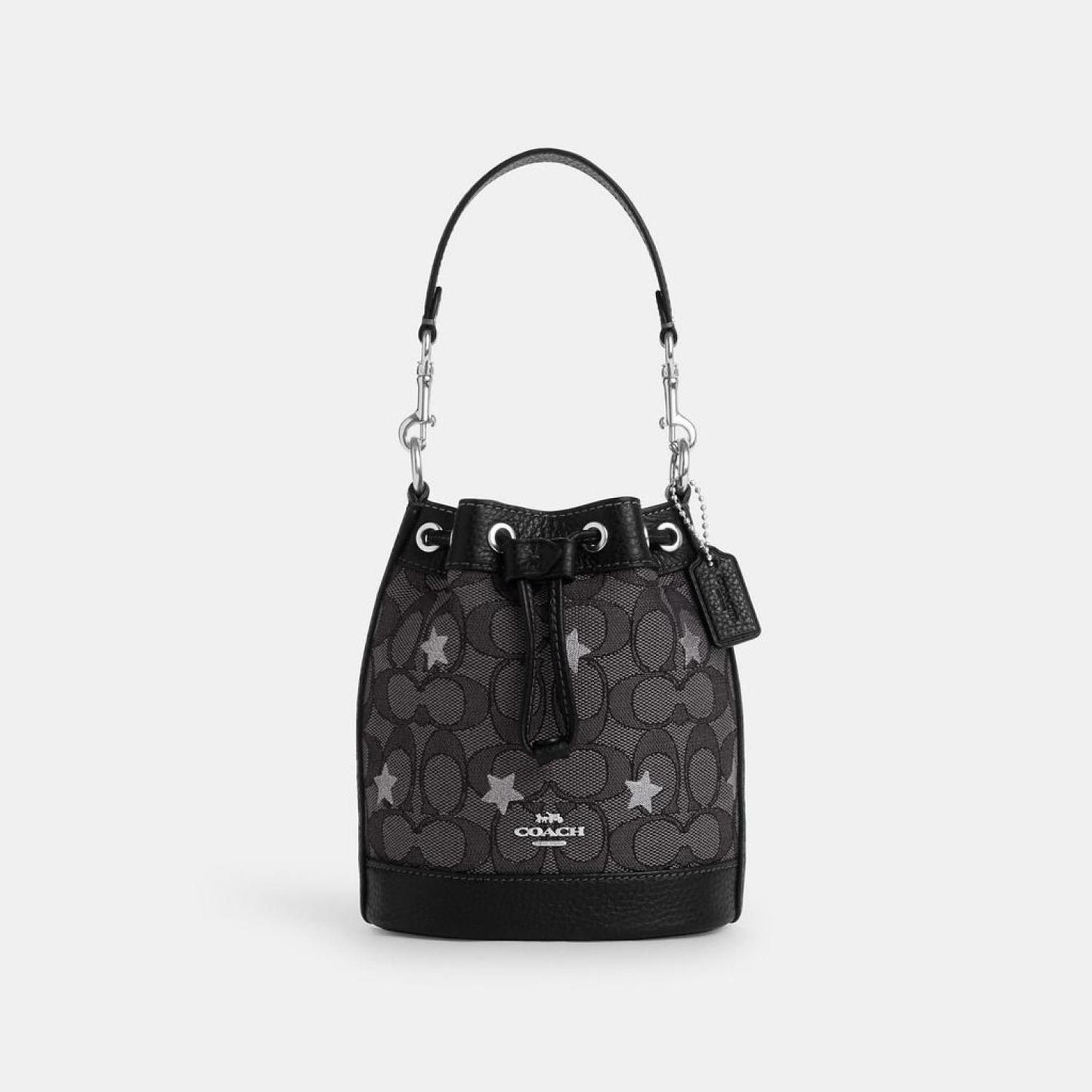 Coach Outlet Mini Dempsey Bucket Bag In Signature Jacquard With Star Embroidery