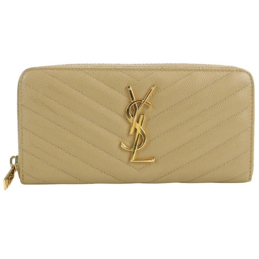 Saint Laurent Cassandra  Leather Wallet  (Pre-Owned)