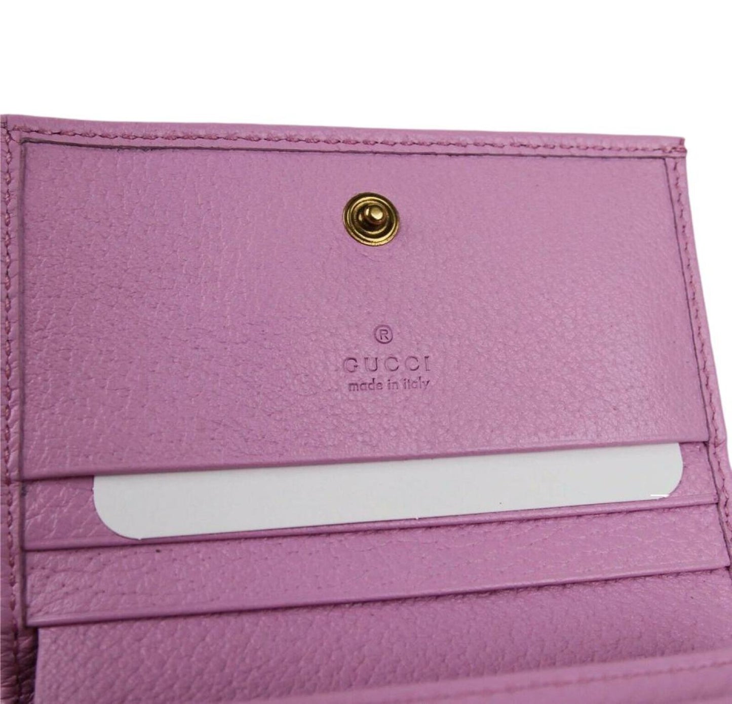 Gucci Women'succi Marmont Women's Leather Wallet w/Crystal Double Women's G