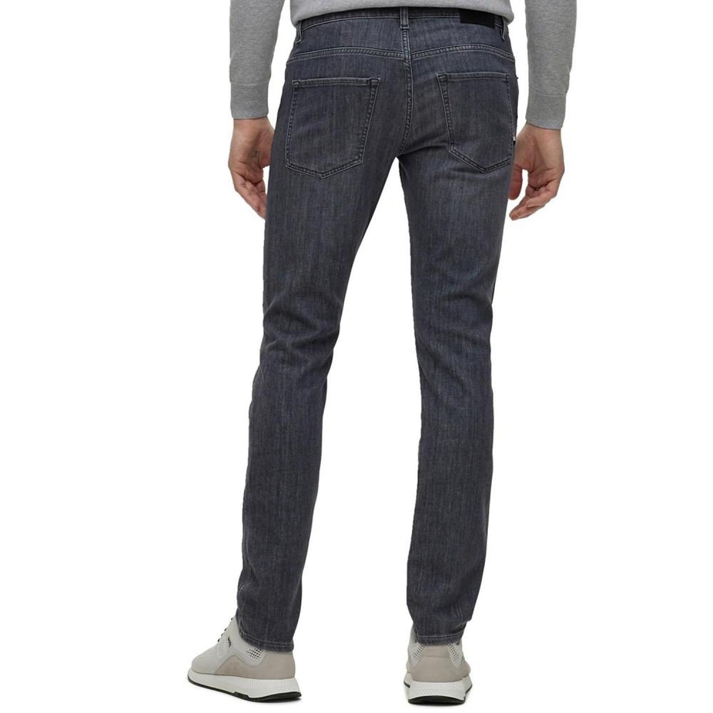 Men's Slim-Fit Jeans in Lightweight Gray Comfort-Stretch Denim