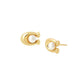 Imitation Pearl Signature C Stud Earrings